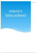 introduction to psychology research and statistics
