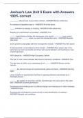 Joshua's Law Unit 5 Exam with Answers 100&percnt; correct