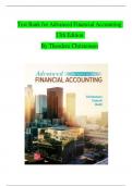 Test Bank for Advanced Financial Accounting 13th Edition By Theodore Christensen ISB NO&colon;1260772136 Complete Guide