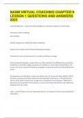 NASM VIRTUAL COACHING CHAPTER 9 LESSON 1 QUESTIONS AND ANSWERS 2023