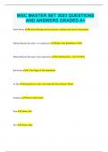 WSC MASTER SET 2023 QUESTIONS AND ANSWERS GRADED A&plus;