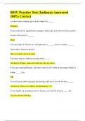 BMV Practice Test &lpar;Indiana&rpar;-Answered 100&percnt; Correct