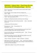 NUR2063 - Kahoot Quiz - Final Exam Review (Essentials Of Pathophysiology) - Qs & As