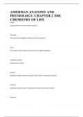 AMERMAN ANATOMY AND PHYSIOLOGY: CHAPTER 2 THE CHEMISTRY OF LIFE