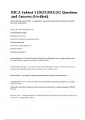 RICA Subtest 1 &lpar;2023&sol;2024&rpar; &vert;62 Questions and Answers &lpar;Verified&rpar;&period;