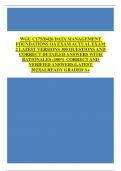 WGU C175D426 DATA MANAGEMENTFOUNDATIONS OA EXAM 