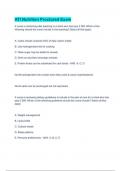 ATI Nutrition Proctored Exam 2023 Questions with 100&percnt; correct Answers