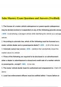 Sales Mastery Exam Questions and Answers (Verified).