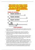 MED SURG 201 FINAL EXAM QUESTION TEST BANK EXAM V1, V2, V3 WITH CORRECT ANSWERS FOR GUARANTEED PASS