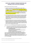 LAND LAW- EASEMENT &lpar;PROBLEM QUESTION AND ANSWER&rpar; LATEST 2023 WITH ANSWERS