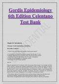 Gordis Epidemiology 6th Edition Celentano Test Bank