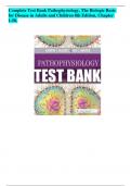 Test bank Pathophysiology The Biologic Basis for Disease in Adults and Children 8th Edition Test Bank - Chapter 1-50 | Complete Guide 2023