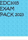 EDC1015 EXAM PACK 2023