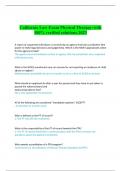   California Law Exam Physical Therapy-with 100&percnt; verified solutions-2023