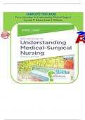 Davis Advantage for Understanding Medical-Surgical Nursing 7th Edition Linda S&period; Williams Test Bank Chapter 1-57 &vert; Complete Guide Newest Version 2023