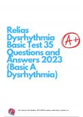 Relias Dysrhythmia Basic Test 35 Questions and Answers 2023 (Basic A Dysrhythmia)