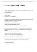 EXAM 2- ADVANCED PHARM 2023
