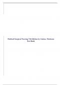 Medical-Surgical Nursing 7th Edition by Linton&comma; Matteson Test Bank
