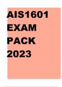 AIS1601 EXAM PACK 2023