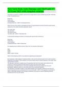New York State Auto Damage and Theft quiz 17-71 Exam 2023 with complete solution