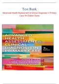 Test Bank Advanced Health Assessment & Clinical Diagnosis in Primary Care 7th Edition Dains 