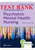Psychiatric Mental Health Nursing, 10th edition Karyn Morgan, Mary Townsend Test Bank