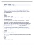 MGT 590 Quizzes Questions and Answers&comma; Graded A&plus; 