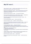 Mgt 387 exam 2 Questions and Answers  Graded A&plus; 2023