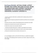PN Exit Hesi HESI PN fundamentals ACTUAL EXAM 6 LATEST EXAMS TEST BANK 2023-2024 ACTUAL EXAM QUESTIONS AND CORRECT DETAILED ANSWERS WITH RATIONALES &lpar;VERIFIED ANSWERS&rpar; &vert;ALREADY GRADED A&plus;