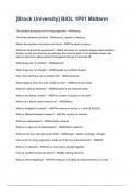 &lbrack;Brock University&rsqb; BIOL 1P91 Midterm graded A&plus;