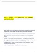   TNCC Written Exam questions and answers well illustrated.