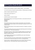 CST Practice Exam B and A With Answers