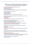 AORN Periop 101 Final Exam2023-2024 real Questions  and Answers&comma;with complete solutions &vert;A GRADE Using mechanical friction when prepping will NOT aid in &lowbar;