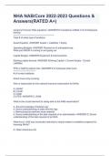 NHA NAB&sol;Core 2022-2023 Questions & Answers&lpar;RATED A&plus;&rpar;