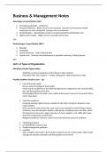 International Baccalaureate Diploma Business & Management Higher Level Notes