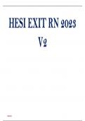 INET HESI EXIT RN 2023 V2 2023 (160 Q&As) Best Exam Solution Graded A+