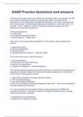 AANP Practice Questions and answers&period;