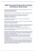 AEST Associate Of Agriculture Industry Certification Study Guide