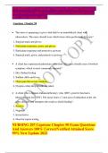 NURSING 207 Capstone Chapter 50 Exam Questions And Answers 100% Correct/Verified Attained Score 99% New Update 2022