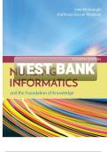 TEST BANK for Nursing Informatics and the Foundation of Knowledge 4th Edition by Dee McGonigle and Kathleen Garver. ISBN 9781284121247. (ALL 26 CHAPTERS).