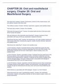 CHAPTER 28: Oral and maxillofacial surgery, Chapter 28: Oral and Maxillofacial Surgery