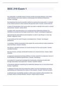 SOC 210 Exam 1