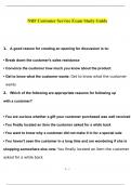 NRF Customer service exam study guide questions and answers 2023 