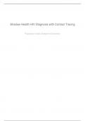 Shadow Health HIV Diagnosis with Contact Tracing Results