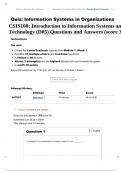 CSIS100&colon; Introduction to Information Systems and Technology &lpar;D05&rpar; Questions and Answers &lpar;score 30 out of 30&percnt;&rpar; Graded A&plus;&period;