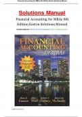 TEST BANK & Solution Manual for Financial Accounting for MBAs 8th Edition by Peter Easton & John Wild All Chapters A+
