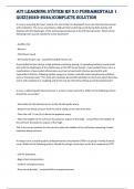ATI Learning System RN 3&period;0 Fundamentals 1 Quiz&lpar;2023-2024&rpar;complete solution