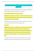 Comprehensive D115 quiz and answers rated A&plus;