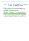 AHIP Final Exam Review Questions & Answers &lpar;module 1-5&rpar; &lpar;New&rpar; &lpar;2023-2024