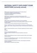 MATERIAL SAFETY DATA SHEET EXAM QUESTIONS &lpar;correctly solved&rpar;&period;